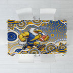 West Coast Eagles Tablecloth Aboriginal Dot Pattern - Football Mascot Heritage Pride
