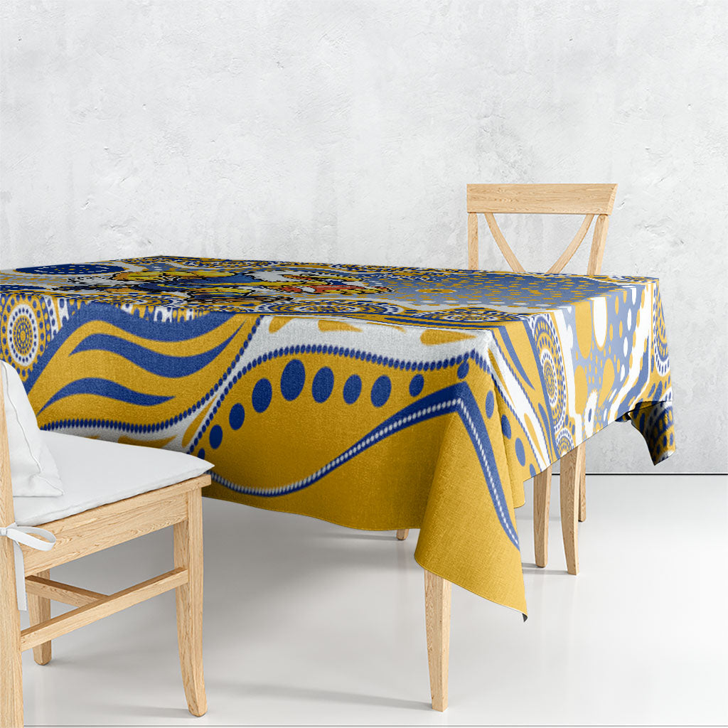 West Coast Eagles Tablecloth Aboriginal Dot Pattern - Football Mascot Heritage Pride