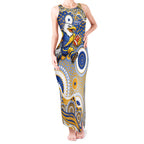 West Coast Eagles Tank Maxi Dress Aboriginal Dot Pattern - Football Mascot Heritage Pride