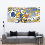 West Coast Eagles Tapestry Aboriginal Dot Pattern - Football Mascot Heritage Pride