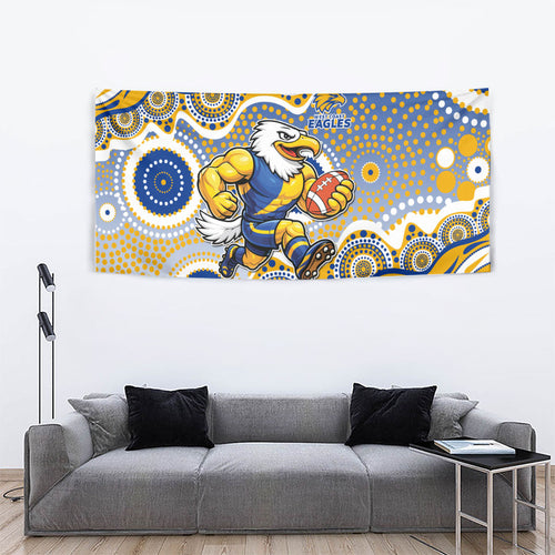 West Coast Eagles Tapestry Aboriginal Dot Pattern - Football Mascot Heritage Pride