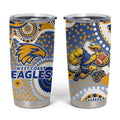 West Coast Eagles Tumbler Cup Aboriginal Dot Pattern - Football Mascot Heritage Pride