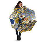 West Coast Eagles Umbrella Aboriginal Dot Pattern - Football Mascot Heritage Pride
