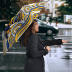 West Coast Eagles Umbrella Aboriginal Dot Pattern - Football Mascot Heritage Pride