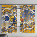 West Coast Eagles Window Curtain Aboriginal Dot Pattern - Football Mascot Heritage Pride