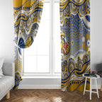 West Coast Eagles Window Curtain Aboriginal Dot Pattern - Football Mascot Heritage Pride