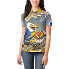 West Coast Eagles Women Polo Shirt Aboriginal Dot Pattern - Football Mascot Heritage Pride
