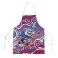 Western Bulldogs Apron Aboriginal Dot Pattern - Football Mascot Heritage Pride