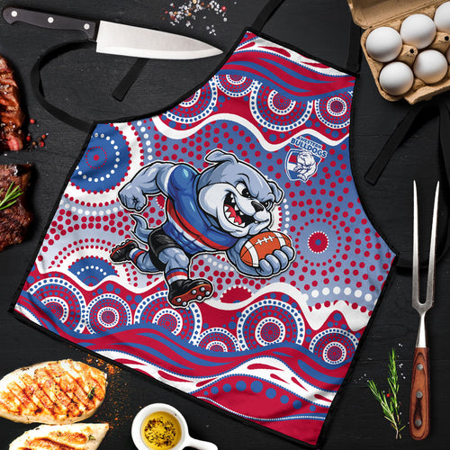Western Bulldogs Apron Aboriginal Dot Pattern - Football Mascot Heritage Pride
