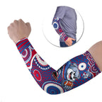 Western Bulldogs Arm Sleeves Aboriginal Dot Pattern - Football Mascot Heritage Pride