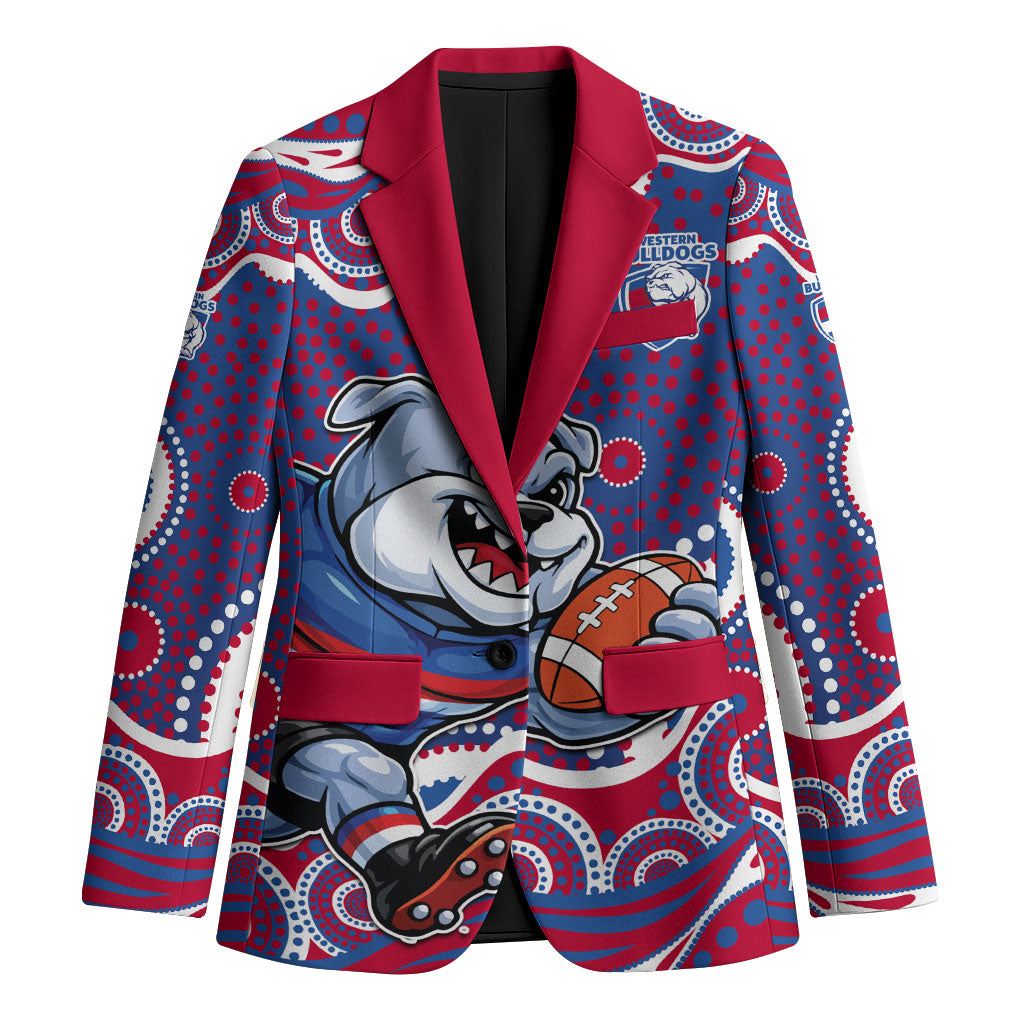 Western Bulldogs Blazer Aboriginal Dot Pattern - Football Mascot Heritage Pride