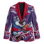 Western Bulldogs Blazer Aboriginal Dot Pattern - Football Mascot Heritage Pride