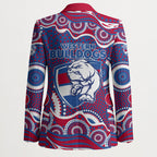 Western Bulldogs Blazer Aboriginal Dot Pattern - Football Mascot Heritage Pride