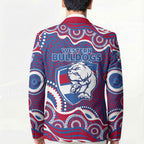 Western Bulldogs Blazer Aboriginal Dot Pattern - Football Mascot Heritage Pride