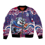 Western Bulldogs Bomber Jacket Aboriginal Dot Pattern - Football Mascot Heritage Pride