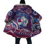 Western Bulldogs Cloak Aboriginal Dot Pattern - Football Mascot Heritage Pride