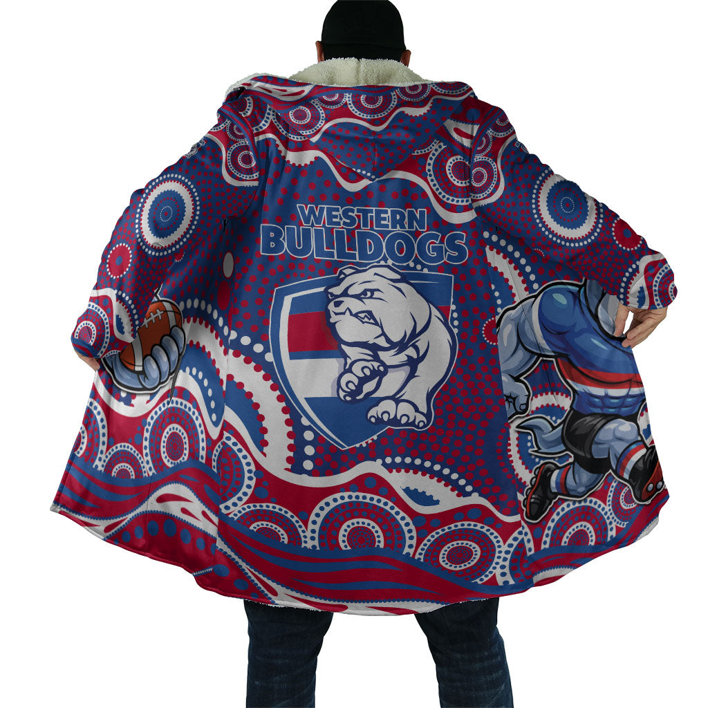 Western Bulldogs Cloak Aboriginal Dot Pattern - Football Mascot Heritage Pride