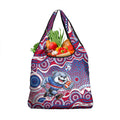 Western Bulldogs Grocery Bag Aboriginal Dot Pattern - Football Mascot Heritage Pride