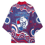 Western Bulldogs Kimono Aboriginal Dot Pattern - Football Mascot Heritage Pride