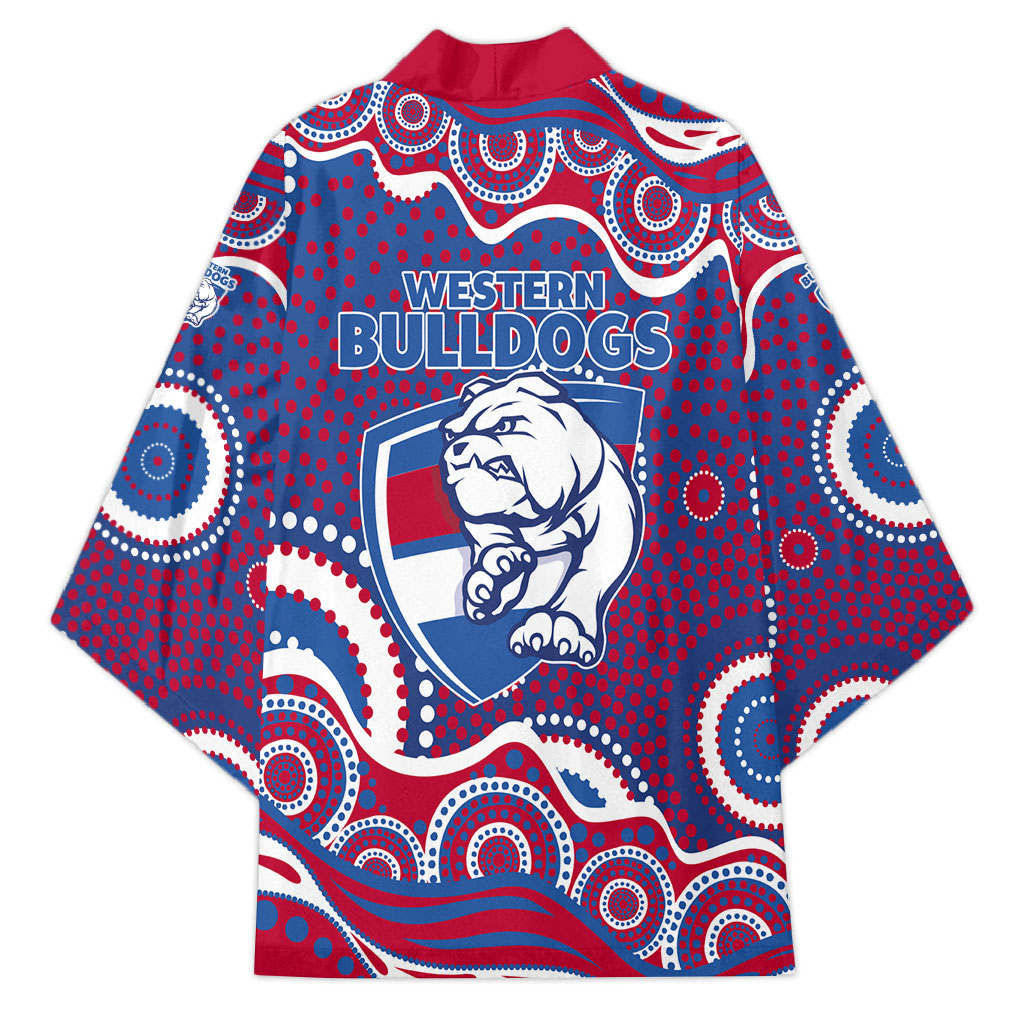 Western Bulldogs Kimono Aboriginal Dot Pattern - Football Mascot Heritage Pride