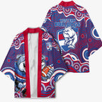 Western Bulldogs Kimono Aboriginal Dot Pattern - Football Mascot Heritage Pride
