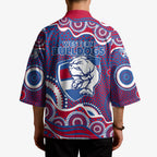 Western Bulldogs Kimono Aboriginal Dot Pattern - Football Mascot Heritage Pride