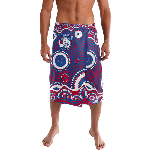 Western Bulldogs Lavalava Aboriginal Dot Pattern - Football Mascot Heritage Pride
