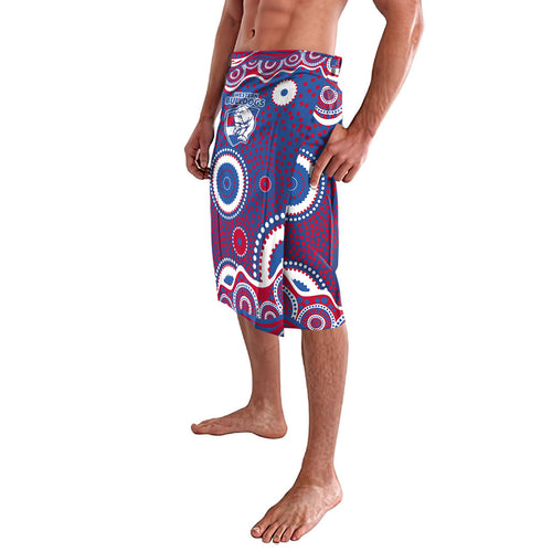 Western Bulldogs Lavalava Aboriginal Dot Pattern - Football Mascot Heritage Pride