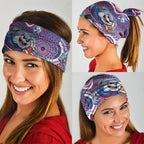 Western Bulldogs Neck Gaiter Aboriginal Dot Pattern - Football Mascot Heritage Pride