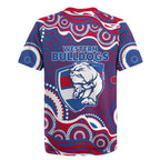Western Bulldogs Rugby Jersey Aboriginal Dot Pattern - Football Mascot Heritage Pride