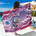 Western Bulldogs Sarong Aboriginal Dot Pattern - Football Mascot Heritage Pride