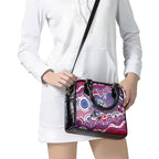 Western Bulldogs Shoulder Handbag Aboriginal Dot Pattern - Football Mascot Heritage Pride