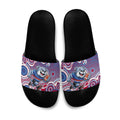 Western Bulldogs Slide Sandals Aboriginal Dot Pattern - Football Mascot Heritage Pride
