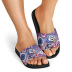 Western Bulldogs Slide Sandals Aboriginal Dot Pattern - Football Mascot Heritage Pride