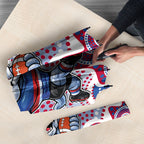 Western Bulldogs Umbrella Aboriginal Dot Pattern - Football Mascot Heritage Pride