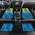 Australia National Swimming Team Car Mats Aboriginal Dot Art Ocean Wave Pattern