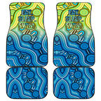 Australia National Swimming Team Car Mats Aboriginal Dot Art Ocean Wave Pattern
