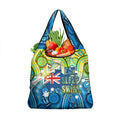 Australia National Swimming Team Grocery Bag Aboriginal Dot Art Ocean Wave Pattern