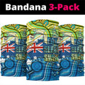 Australia National Swimming Team Neck Gaiter Aboriginal Dot Art Ocean Wave Pattern