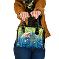 Australia National Swimming Team Shoulder Handbag Aboriginal Dot Art Ocean Wave Pattern