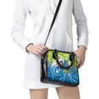 Australia National Swimming Team Shoulder Handbag Aboriginal Dot Art Ocean Wave Pattern