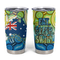 Australia National Swimming Team Tumbler Cup Aboriginal Dot Art Ocean Wave Pattern