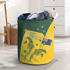 Australia National Swimming Laundry Basket Tribal Dolphin Indigenous Pattern Art