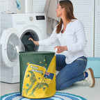Australia National Swimming Laundry Basket Tribal Dolphin Indigenous Pattern Art