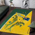 Australia National Swimming Area Rug Tribal Dolphin Indigenous Pattern Art