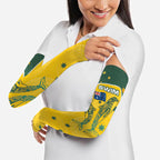 Australia National Swimming Arm Sleeves Tribal Dolphin Indigenous Pattern Art