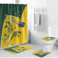 Australia National Swimming Bathroom Set Tribal Dolphin Indigenous Pattern Art