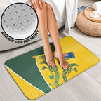 Australia National Swimming Bathroom Set Tribal Dolphin Indigenous Pattern Art