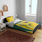 Australia National Swimming Bedding Set Tribal Dolphin Indigenous Pattern Art