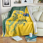 Australia National Swimming Blanket Tribal Dolphin Indigenous Pattern Art